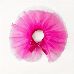 European and American New Pet Gauze Skirt Bright Silk Gauze Dog Skirt Tie Dog Holiday Dress Half-length Dog Headwear Accessories