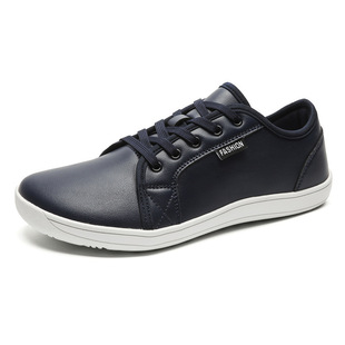 Cross-border Wide Edition Leather Casual Shoes Men's and Women's plus size Barefoot Shoes Temu Xiyin Amazon Jinjiang Shoes Wholesale