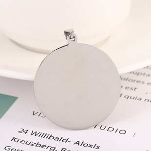 Metal Pet Tag Identity Tag Anti-Lost Tag Stainless Steel Dog Tag Titanium Steel Tag Pendant Necklace Spot Wholesale