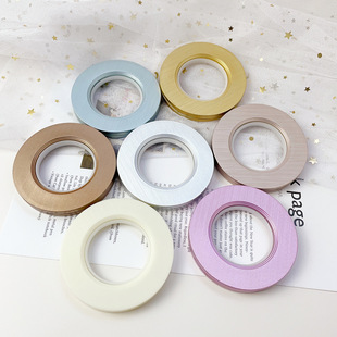 Light luxury double-sided wire drawing curtain buckle simple Art Circle home mute live inner buckle Ring Factory wholesale