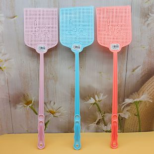 Grid fly swatter Macaron color matching strong and durable household fly swatter one yuan two yuan wholesale