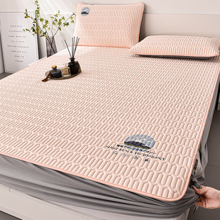 Class A Thai natural latex mat washable summer high-end ice silk mat three-piece set summer bed hat mat
