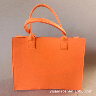 Felt Bag Customized Large-Capacity Felt Tote Bag Corporate Event Promotional Gift Felt Tote Bag Can Be Printed with Logo