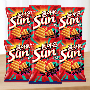 Korean Imported Orion Sun Corn Chips Garlic Spicy Flavor Helen's Potato Chips Puff Snack