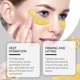 EELHOE 24K gold repair eye mask moisturizes the skin around the eyes and gently protects the eye muscles to glow with brilliance