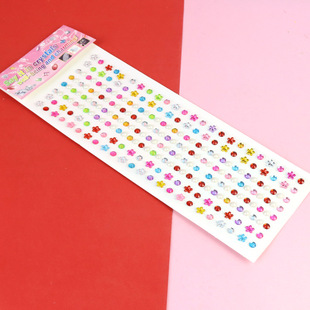 Long children's gem cartoon diamond stickers kindergarten performance handmade creative DIY decorative acrylic diamond stickers