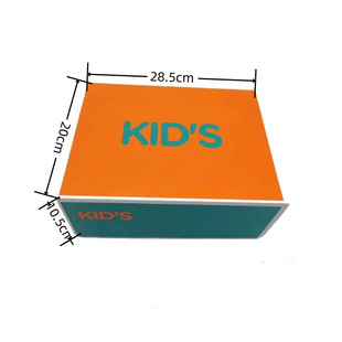 KID.S High Cover Oblique Cover Coated MoiSture-proof Public VerSion KIDSren'S Shoe Box Carton VariouS TypeS of Carton Packaging WholeSale Support logo