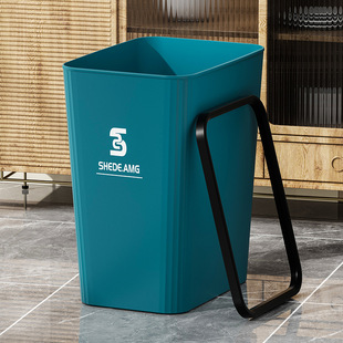 Customizable household toilet crevice flip trash can large capacity kitchen bathroom rectangular pop lid trash can