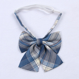 Bow tie tie bow JK uniform plaid skirt with plaid small student free shirt accessories manufacturers wholesale in stock