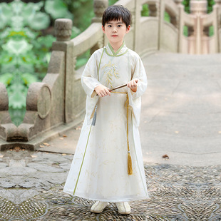 2024 New Hanfu Boys' Chinese Style Tang Suit Boys' Children's Ancient Suit Guoxue Long Sleeve Antique suit Super Fairy