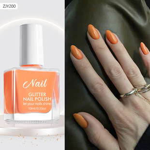 Cross-border solid color nail polish non-roasted long-lasting tasteless water-based nail polish non-peelable color dopamine nail polish wholesale