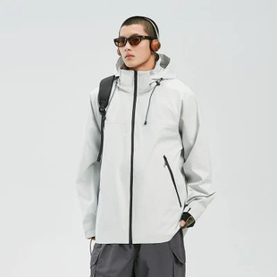 Outdoor Windproof Waterproof Jacket for Men and Women Spring and Autumn Couple Loose Jacket Men's Mountaineering Suit Women's Top Thin