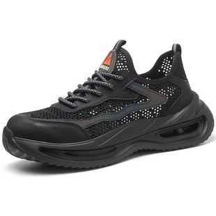 EVA outsole non-slip wear-resistant labor protection shoes anti-smashing anti-puncture safety shoes summer lightweight breathable labor protection shoes