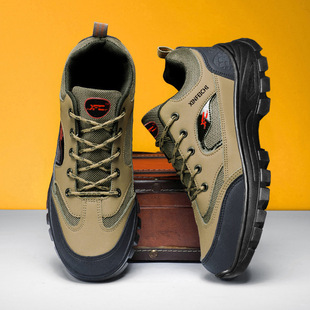 2024 spring new outdoor hiking shoes non-slip wear-resistant rubber outsole sneaker durable dirt-resistant tooling shoes