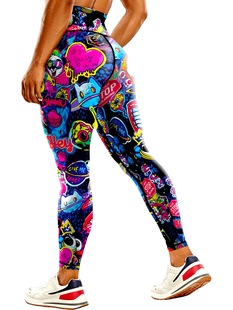 Cross-border New European and American Seamless High Waist Naked Printed Yoga Pants Women's Hip Leggings Quick-drying Sports Yoga Suit