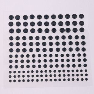 Amazon cross-border explosions 3.4.5.6MM flat acrylic rhinestone stickers adhesive self-adhesive DIY accessories 22 color mix