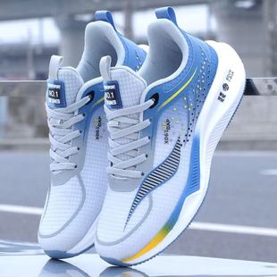 Autumn and Winter Men's Ultra Light Running Shoes Casual sneaker Breathable Shock Absorption Soft Sole Student Shoes Lightweight Running Shoes