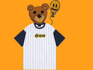 Draw Short-sleeved Smiley Short-sleeved Niche Trendy Brand High Street Half-sleeved Couple's American Top Trendy Ins Summer plus size T-shirt