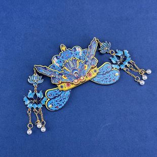 [Phoenix crown cloud shoulder series] Chinese characteristics scenic spots tourist souvenirs national tide metal magnetic refrigerator magnets wholesale