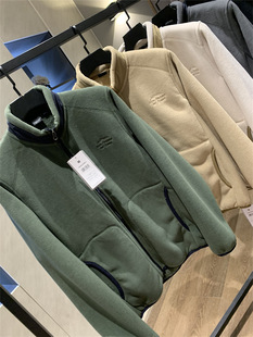 Out of the K-wave blue whole single composite polar fleece! Thickened Lambskin Warm Collar Jacket Men's Fashionable Jacket