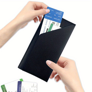 Korean style business travel passport book large capacity ticket passport protective cover universal leather travel passport bag