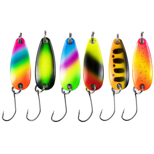 Colorful horse mouth sequins 3G/2.8cm Luya sequins single hook fake bait artificial bait trout export bait