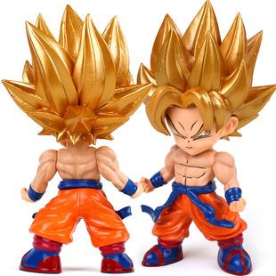 Новый Dragon Ball Super Sayan блондинка Sun Wukong аниме вокруг ручной модели куклы автомобильные украшения