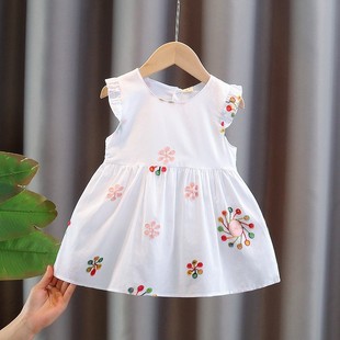 0 baby princess dress summer 2 girls summer 1 one three two three year old dress baby girl summer qiju