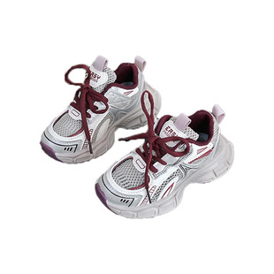 Стильная обувь для девочек Fashion Daddy Shoes 2025 весна и осень новые корейские детские кроссовки повседневные кроссовки для мальчиков дышащие кроссовки