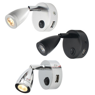 10-30V RV лампа для чтения Светодиодная лампа для чтения RV с USB-портом для зарядки яхта лодка автомобиль