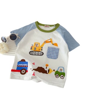 Boys Short-sleeved T-shirt Japanese Miki Summer 2025 Girls Short-sleeved Wholesale Children's Foreign Trade Children's Wear Wholesale