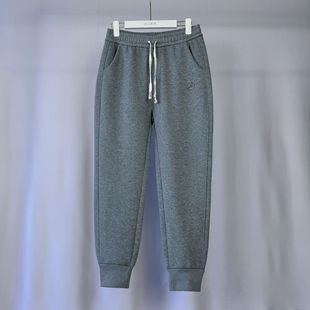2024 spring sweatpants sports pants ankle-tied women's pants thickened new slimming casual outerwear all-matching Chinese cotton sweatpants