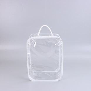 Pvc Transparent Home Textile Packaging Bag Custom Blanket Quilt Pillow Storage Dust Bag Steel Wire Bag Customization