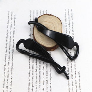 Best selling 10cm twist clip plastic hairpin folding constant hair accessories handmade hair accessories diy twist hairpin