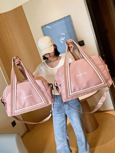Wet and Dry separation small size fitness bag women's swimming sports bag independent shoe warehouse short-distance travel bag women's portable trolley case