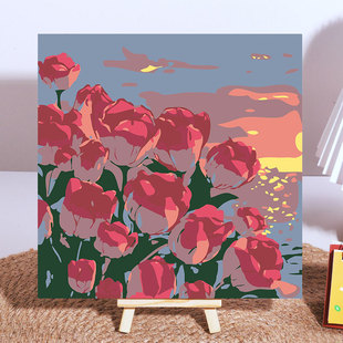 Cross-border digital oil painting crayon small new diy color painting children's oil painting cute by digital painting manufacturers
