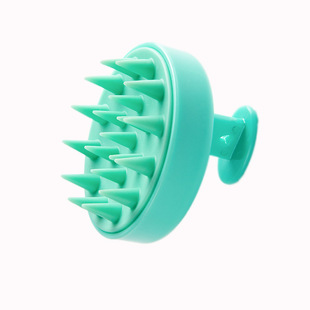 Cross-border Silicone Shampoo Brush Portable Mini Meridian Dredging Massage Brush Scalp Antickle Scratcher Bath Cleaning Comb