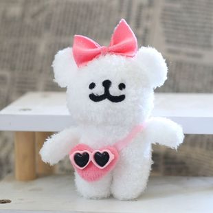 Cute Cute Internet Popular Puppy Pendant Plush Toy Puppy Doll Doll Bag Pendant Keychain Cloth Doll