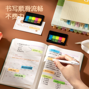Deli Post-It Notes Оптовая продажа 9060 Студенческая флуоресцентная этикетка Бумага Прозрачная этикетка для индикатора офисной классификации