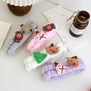 New headband Christmas Face Wash Hair Band Hair Band Plush Hair Band Women's Face Wash Makeup Special Headband