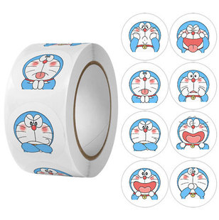 Cartoon stickers wholesale Doraemon stickers cartoon stickers cute seal stickers blue fat sticker sticker stickers
