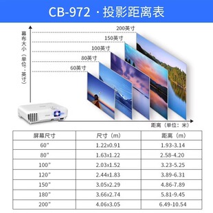 Epson CB-972/982W/992F projector office training HD network class WIFi projector for daytime