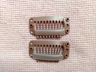 3.2 nine-tooth water drop wig hair extension metal small steel clip straight tooth small hair comb BB clip spring clip