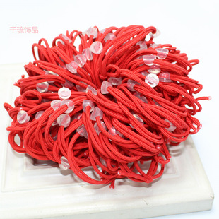 DIY Hair Rope Accessories High Elastic White Buckle Rubber Band Buckle Patch Christmas Head Rope Fresh Bracelet Hair Ring