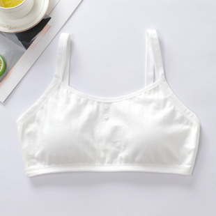 Pure Cotton Girls' Underwear Developmental Primary School Students Junior High School Girls Big Children Growing Sling Small Vest Children's Cotton