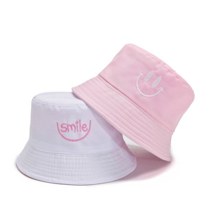 Hat Women's Sweet Cute Little Flower Embroidered Fisherman Hat Korean Style Fashion All-match Face Showing Small Sunshade Sunscreen Hat Trendy