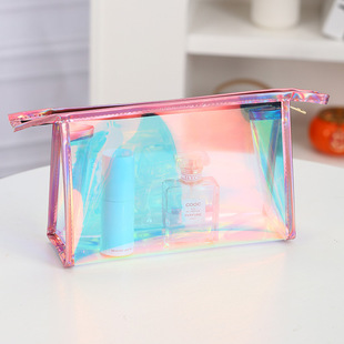Thickened Transparent Wash Bag Large Capacity PVC Handbag Cosmetic Bag Bath Bag Waterproof Travel Storage Bag Wholesale