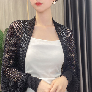 Small Blossoms Korean-style New Ice Silk Shawl Women's Spring and Summer All-match Solid Color Scarf Slimming Air Conditioning Shawl Ji Yin