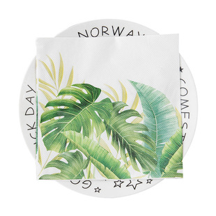 Customized Logo Party Printed Tissue Napkins Printed Restaurant Party Party Flower Printed Color Paper Wholesale