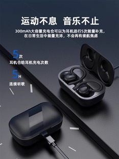 Bluetooth Headset Wireless Ear-hanging Sports Running Fitness Not to Remove 2024 New Men's and Women's Long-term Wear Painless